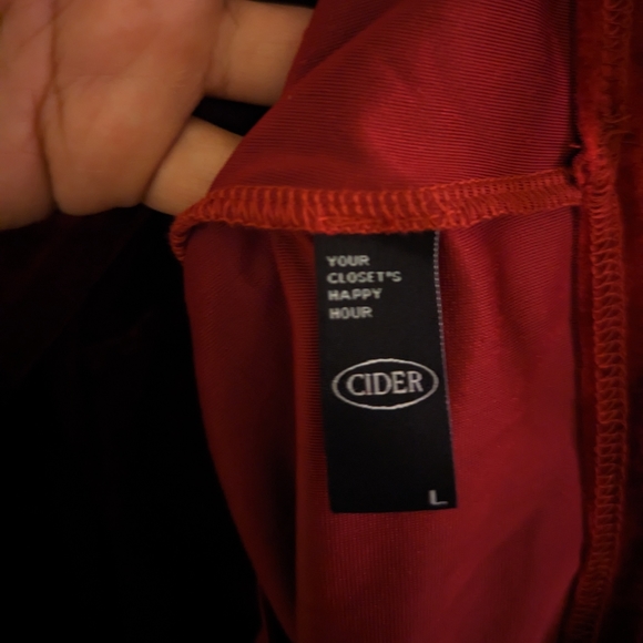 Burgundy velvet dress - Picture 2 of 4